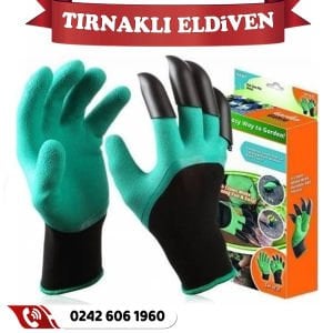 Sert Plastik Tırnaklı Fide Dikme Eldiveni