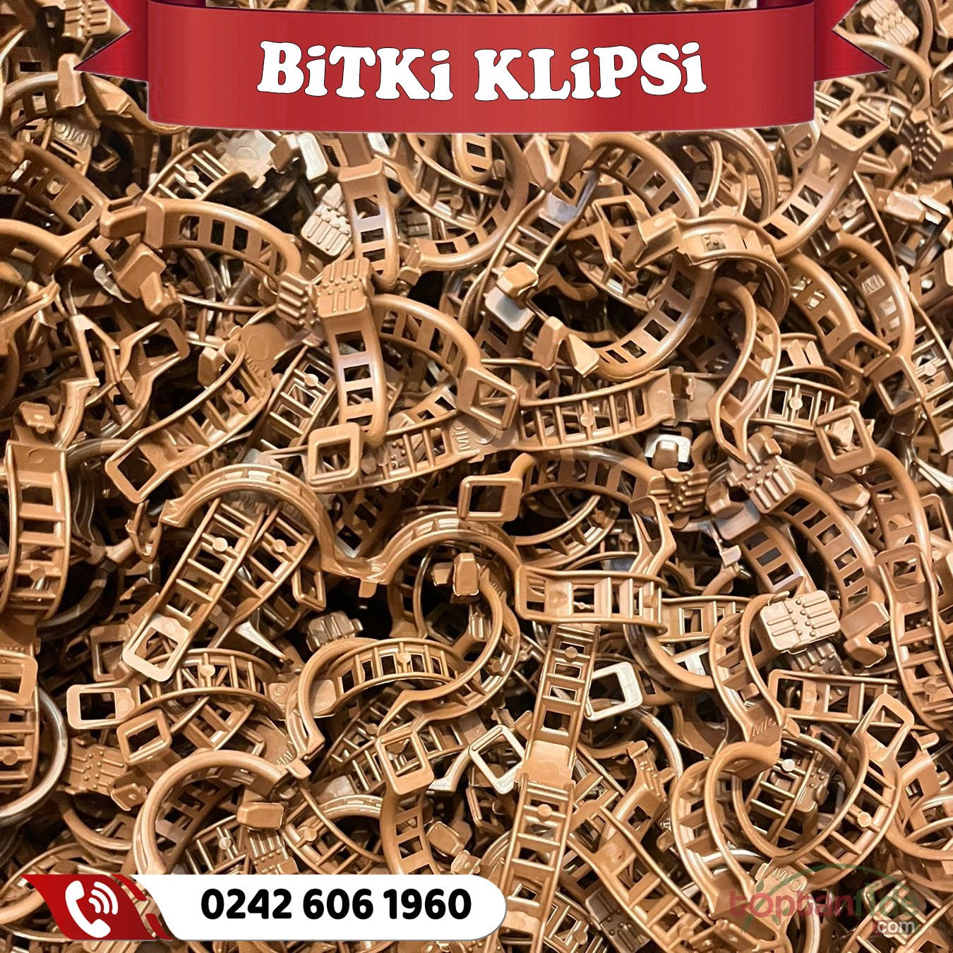 Domates Klipsi - 5.000 Adet 25 Mm. Bitki Klipsi - 1 Çuval