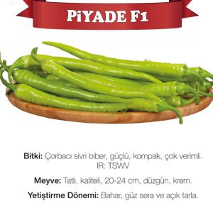 Piyade F1 Tatlı Sivri Biber Tohumu